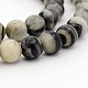 Jaspe zèbre naturel chapelets de perles rondes G-P070-57-12mm-1