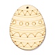 Manualidades de diy forma de huevo de pascua recortes colgantes AJEW-P087-B02-09-2