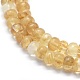 Chapelets de perles de pierre de pastèque en verre G-E507-10A-6mm-3