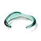 Bracelet manchette ouvert en acrylique transparent pour femme BJEW-A141-01C-2