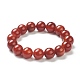 Bracelets rouges naturels stretch agate perles BJEW-A117-E-25-2