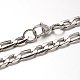 304 Stainless Steel Figaro Chain Necklaces NJEW-H421-3-2