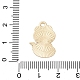 Pendentifs d'émail en alliage&nbsp;ENAM-S027-02C-G-3