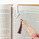 Gomakerer 8 pz 8 stile antico strumento musicale pipa segnalibro in stile cinese con nappe per gli amanti dei libri AJEW-GO0001-13-4