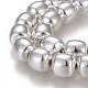 Chapelets de perles en hématite synthétique sans magnétiques G-O191-01-4
