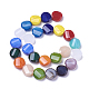 Chapelets de perles en verre opaque de couleur unie GLAA-J100-05-2
