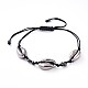 Bracelets de perles tressées réglables en corde de nylon unisexe BJEW-JB04887-01-1
