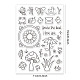 GLOBLELAND Animal Silicone Clear Stamps Insect Plant Sunflower Transparent Stamps for Birthday Easter Holiday Cards Making DIY Scrapbooking Photo Album Decoration Paper Craft DIY-WH0167-56-614-2