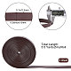 GORGECRAFT 5M Double Sided Leather Strips 15MM Wide Shoulder Bag Leather Strap Roll Coconut Brown Smooth Leather String Flat Cord for Diy Crafts Clothing Making Handles Pet Collars Traction Ropes Belt LC-WH0006-05D-01-2