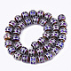 Chapelets de perles en verre électroplaqué EGLA-S177-10A-02-2