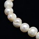 Klasse eine natürliche kultivierte Süßwasserperle Perlen Stränge PEAR-L001-A-10-01-2