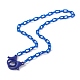 Personalisierte undurchsichtige Acryl-Kabelketten-Halsketten NJEW-JN03432-01-1