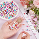 PH PandaHall 550pcs Rose Flower Beads 11 Colors Imitation Pearl Beads Rose Carved Loose Beads Floral Decor Charms for Scrapbooking Necklace Bracelet Jewelry Making Shoe Hair Clip Home Decor KY-PH0001-73-3
