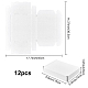 ベネクリエイト紙箱  フリップカバー  正方形  ホワイト  完成品：15x15x5cm CON-BC0001-66A-2