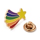 Pride Rainbow Theme Enamel Pins JEWB-G031-01O-3
