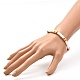 Bracelet extensible de perles de disque pour les femmes adolescentes BJEW-JB06985-01-4
