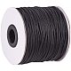 Pandahall 1 rollo de hilo de nailon cordón de nailon negro 1.5mm cable de anudado chino para hacer joyas de diy NWIR-PH0001-17A-1