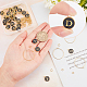 SUNNYCLUE 1 Box 26 Set Wine Glass Tag Charms Drink Identifiers Markers Including Alphabet Letter Alloy Enamel Pendants Brass Charm Rings Jump Rings for Party Favors Decorations DIY-SC0016-40A-3