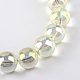 Electroplate Glass Beads Strands EGLA-Q062-10mm-A02-2