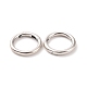 925 anillos de puerta de resorte de plata esterlina STER-D036-10AS-01-2