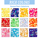 Cabochon in resina opaca pandahall elite 12 colori CRES-PH0001-05-6
