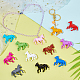 Pandahall 48pcs Opaque Acrylic Pendants 12 Colors Little Horse Animal Resin Charms Horsemanship Pendants Colorful Craft Beads for DIY Keychains Bracelet Necklace Jewelry Making TACR-PH0001-47-5