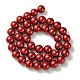 Eco-Friendly Dyed Glass Pearl Round Bead Strands X-HY-A002-10mm-RB038-2