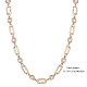 Collares de cadena con eslabones ovalados y sol de perlas de imitación JN1131A-2