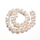 Fili di perle di perle d'acqua dolce coltivate naturali PEAR-I004-08A-2
