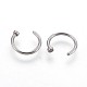316 Stainless Steel Nose Nose Ring AJEW-P070-08C-2