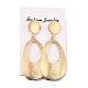 Big Teardrop Iron Dangle Stud Earrings for Girl Women EJEW-I258-02KCG-3