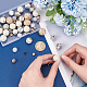 Benecreat 60 Stück braun-weiße handgefertigte indonesische runde Perlen DIY-BC0006-34-3