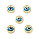 Colgantes artesanales de mal de ojo ZIRC-L102-15G-2