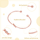 Anattasoul 15 Uds. Conjunto de brazaletes abiertos de corazón hueco de aleación de 3 colores para mujer BJEW-AN0001-57-6