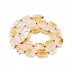 Chapelets de perles de citrine naturelle G-F725-13-2
