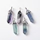 Natural Fluorite Double Terminated Pointed Pendants G-J261-B16-1