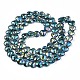 Electroplate Glass Beads Strands EGLA-S188-14-B01-2