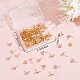 CREATCABIN 1 Box 100Pcs 18K Gold Plated Teardrop Stud Earring Posts Stainless Steel Earring with Loop Findings Components 100pcs Open Jump Ring 100pcs Plastic Ear Nuts for DIY Jewelry Making STAS-CN0001-12-7