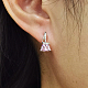 Треугольные серьги-кольца s925 из стерлингового серебра TY2897-4