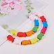 PandaHall Elite 50 Pcs Mixed Color Fish Wood Beads Gifts Ideas for Children's Day WOOD-PH0002-08M-LF-4