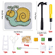 Ensembles de dessin d'enroulement d'escargot DIY-WH0188-25-2