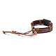 Unisex Trendy Leather Cord Bracelets BJEW-BB15607-A-3