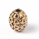 Baril perles en alliage de style tibétain PALLOY-O072-03AG-RS-1