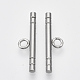 201 Stainless Steel Toggle Clasps Parts STAS-R099-01-1