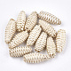 Handmade Reed Cane/Rattan Woven Beads WOVE-T006-102-1