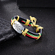 Casual Unisex Zinc Alloy Pot Leaf and Leather Bracelets BJEW-BB15561-10