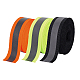 FINGERINSPIRE 3 Rolls 15m Reflective Tape Strip 3 Colors High Visibility Sew on Safety Fabric 20mm Silver Iridescent Holographic Polyester Webbing Ribbon for Clothing Security OCOR-FG0001-52-1