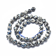 Brins de perles naturelles azurite k2 pierres G-K303-B17-8mm-2