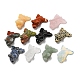 Natural & Synthetic Gemstone Carved Healing Goldfish Figurines DJEW-D012-08A-1