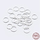 925 anillos redondos de plata esterlina STER-F036-03S-0.8x5-1